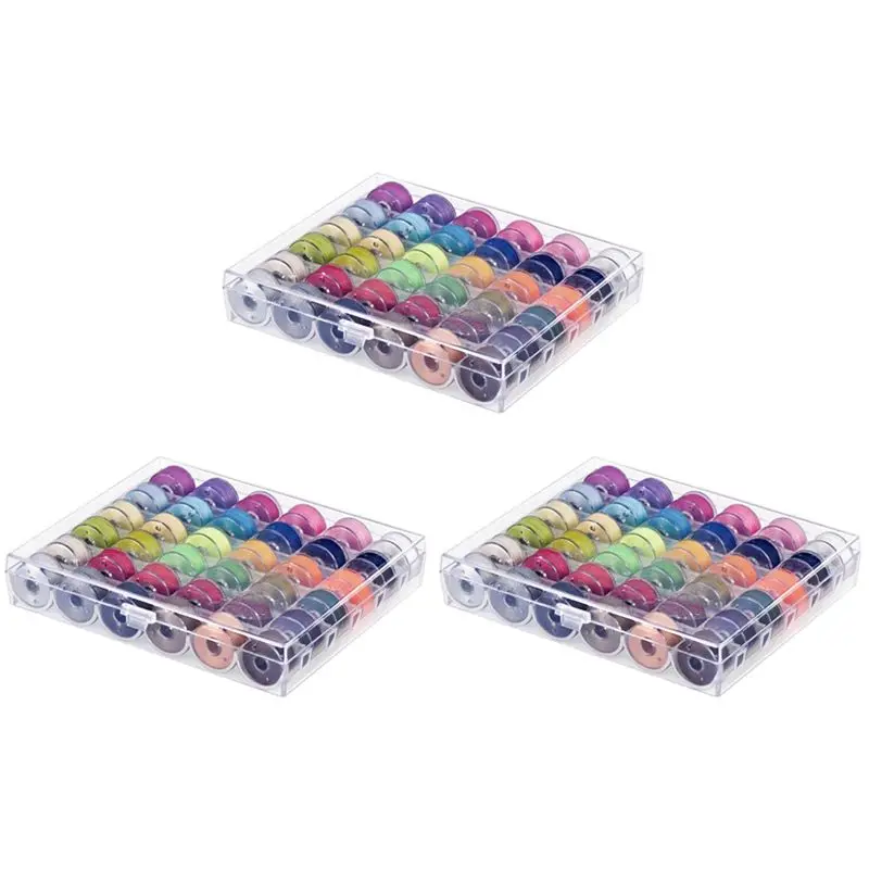 

LLCS-108 Pcs Bobbins And Sewing Threads With Case And Soft Measuring Tape For Brother Singer Babylock Janome Kenmore