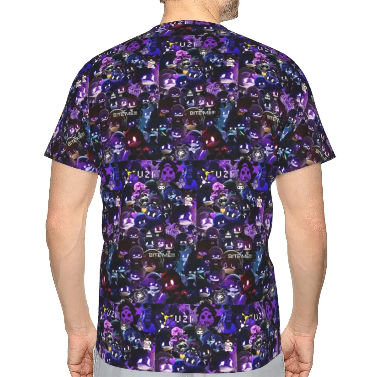 Murder Drones Uzi Collage 100% Cotton T-Shirt Men'sClassic T Shirts Men Crew Neck Short Sleeve