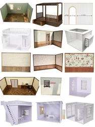 Ob11 Dollhouse Decoration Model Materials Miniature Figurines Collection Box Dollhouse Background Wall Dollhouse  Accessories