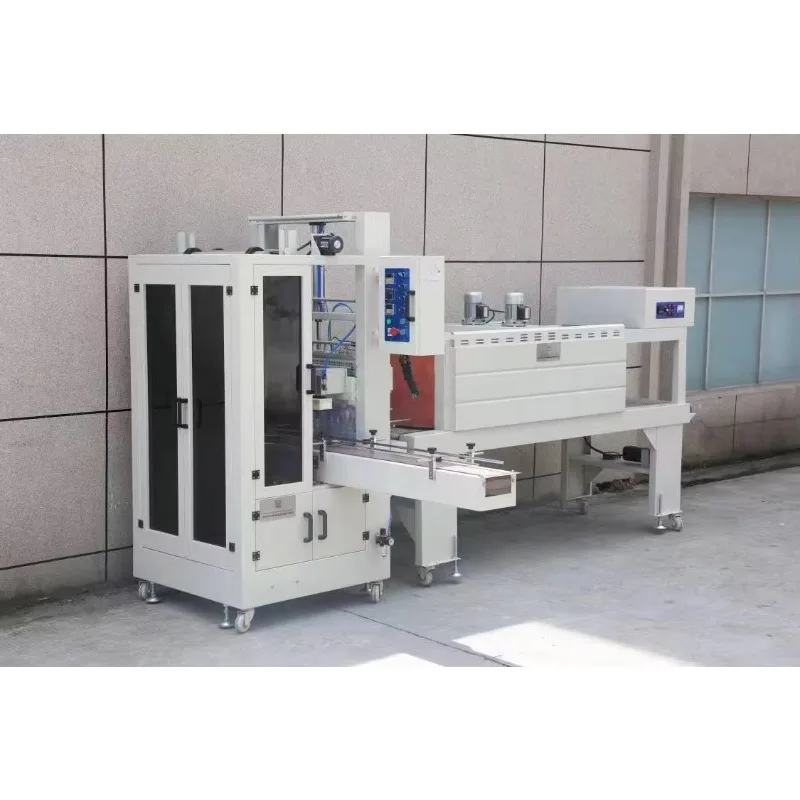 Auto High Speed Sealing Machine Shrink Wrap for Bundle Packing Egg Cans Automatic Sealers With Shrink Tunnel