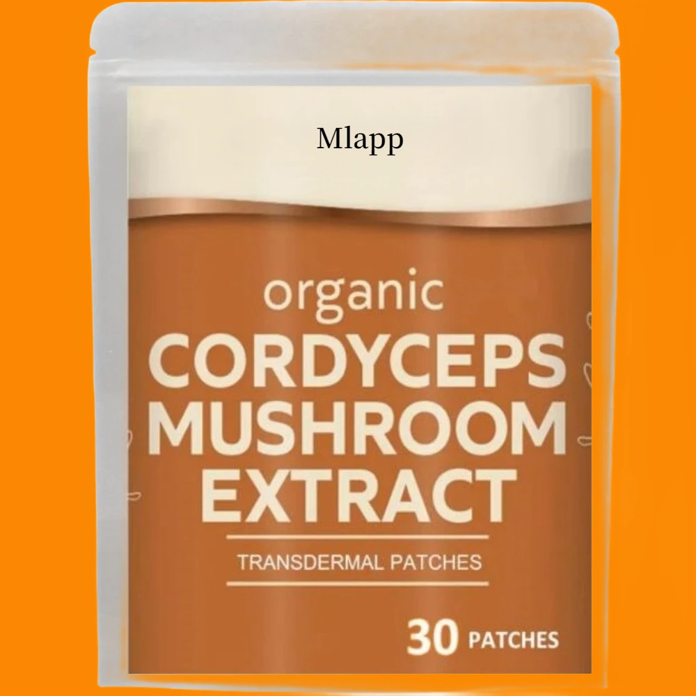 Cordyceps Mushroom Transdermal Patches Energy, & Immune Support-30 Patches One Month Supply