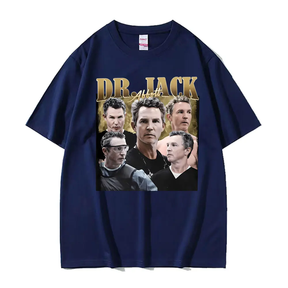 Dr. Jack Abbott Vintage Graphic T-Shirt Men Women Fashion High Quality Hot Sale Classic T-shirts Summer O-Neck Oversized T Shirt