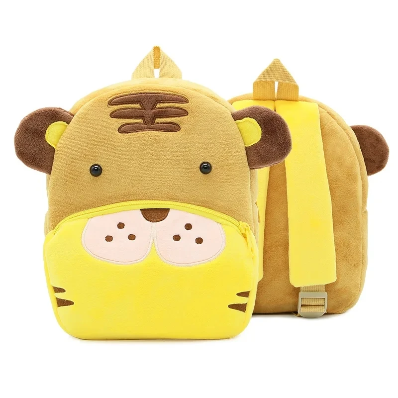 Mochila personalizada do tigre para crianças, nome personalizado, jardim de infância do bebê, saco animal do luxuoso, presente do dia das crianças