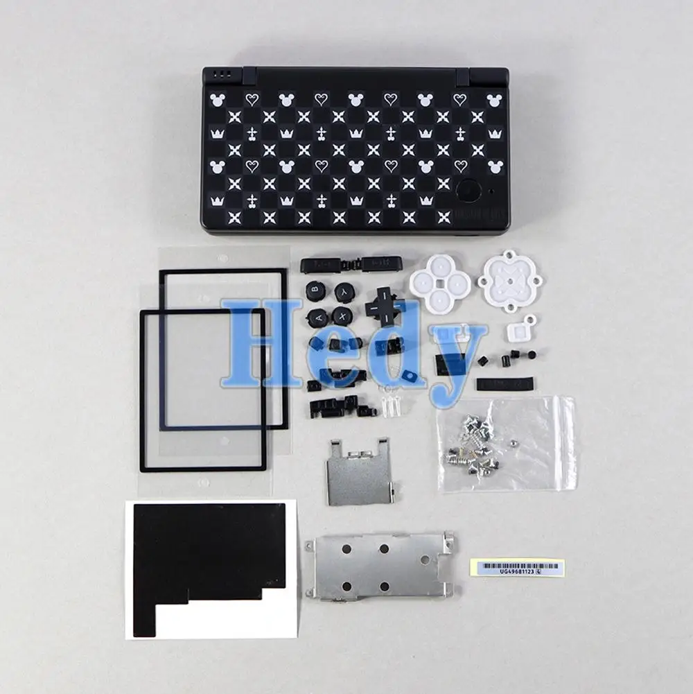 1 مجموعة صنع في الصين غطاء الإسكان الكامل استبدال قذيفة ل نينتندو DSi NDSi وحدة التحكم غطاء مع زر أطقم عدسة الشاشة