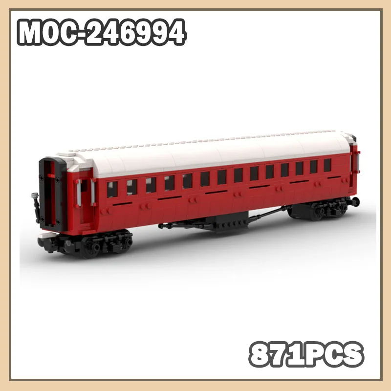 MOC-246994 Train Carriage Parts Building Blocks Models Toys ADULT Birthday Gifts Creative Trainhead Building Accessories 871PCS