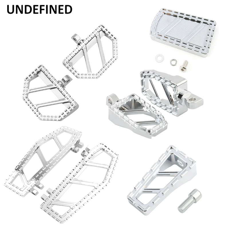 

MX Style Foot Pegs Footrest Brake Pedal Floorboards Shifter Pegs Kit chrome For Harley Touring Softail Fatboy Dyna FLD