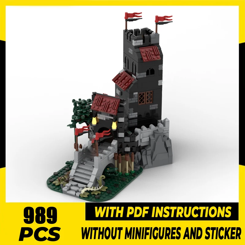 

Medieval Castle Model Moc Building Block Modular Wolfpack Castle Model Technology Brick DIY Assembly For Holiday Set Gifts Toys