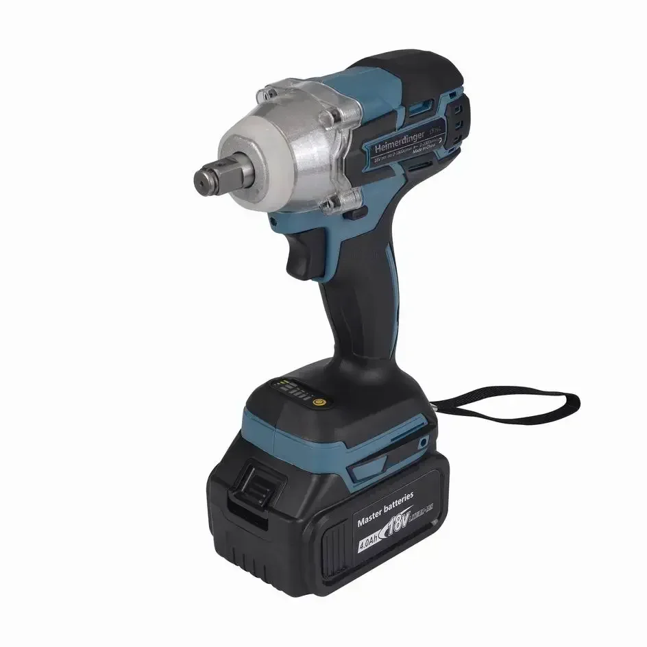 cordless and brushless impact wrench with one 18V 4.0Ah Lithium ion Battery