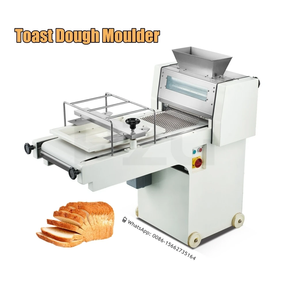 Commercial Bakery A Formadora De Pan Mini Long Loaf Toast Bread Dough Moulder Molder Moulding Making Bread Moulder Machine