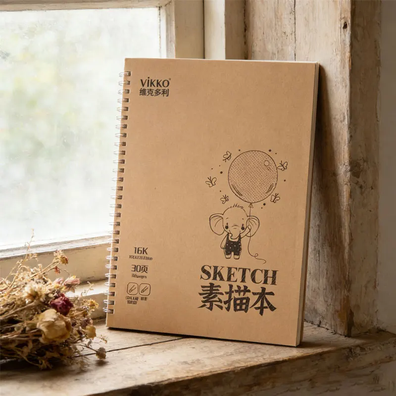 

1 шт. Утолщенный альбом для быстрых зарисовок и рисования, 30 страниц, формат 16K, чистый блокнот для рисования, скетчбук для масляной живописи и дудлов