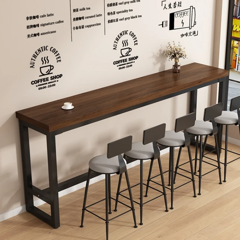 Tavolo da bar alto di lusso leggero per il tempo libero domestico tavolo lungo stretto sedia divisoria soggiorno moderno ووSet sala da pranzo