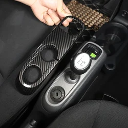For Smart Fortwo 451 2009 2010 2011 2012 2013 2014 2015 Carbon Fiber Texture Car Center Console Gear Panel Cover Decorate Trim