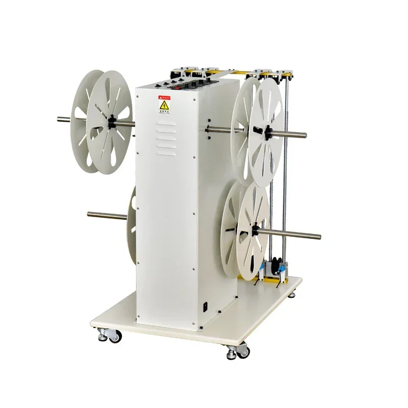 Automatic Flat Cable Reeling Machine Cable Dispenser Four Wires Cable Pulling Machine Loading-Bearing 15KG For Each Feeder Reel