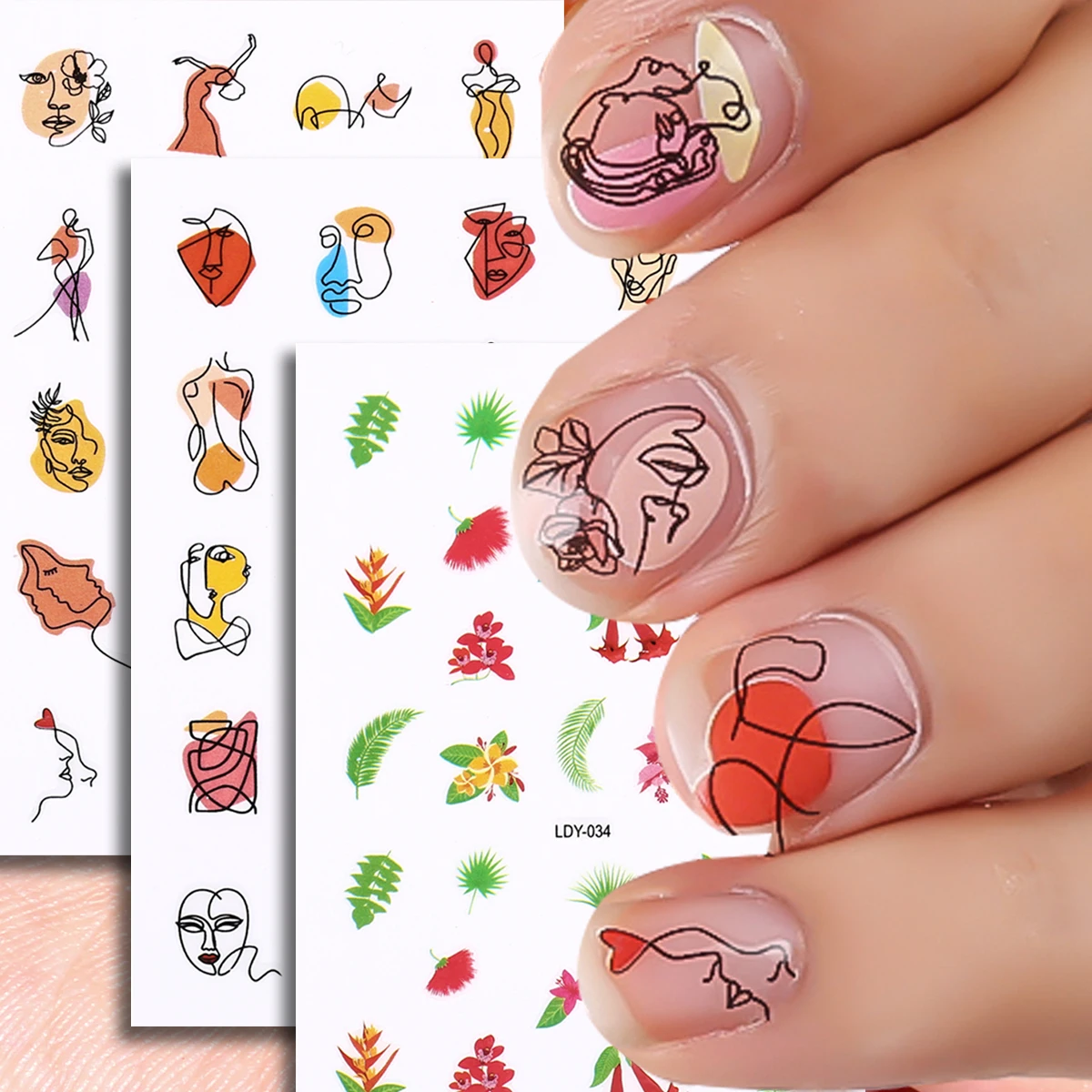 

3 pcs Sweet Cherry Bow Nail Stickers 3D Cute Fruit Ribbon Bow Peach Lemon Self-adhesive Nail Art Decals DIY Manicure Decoration