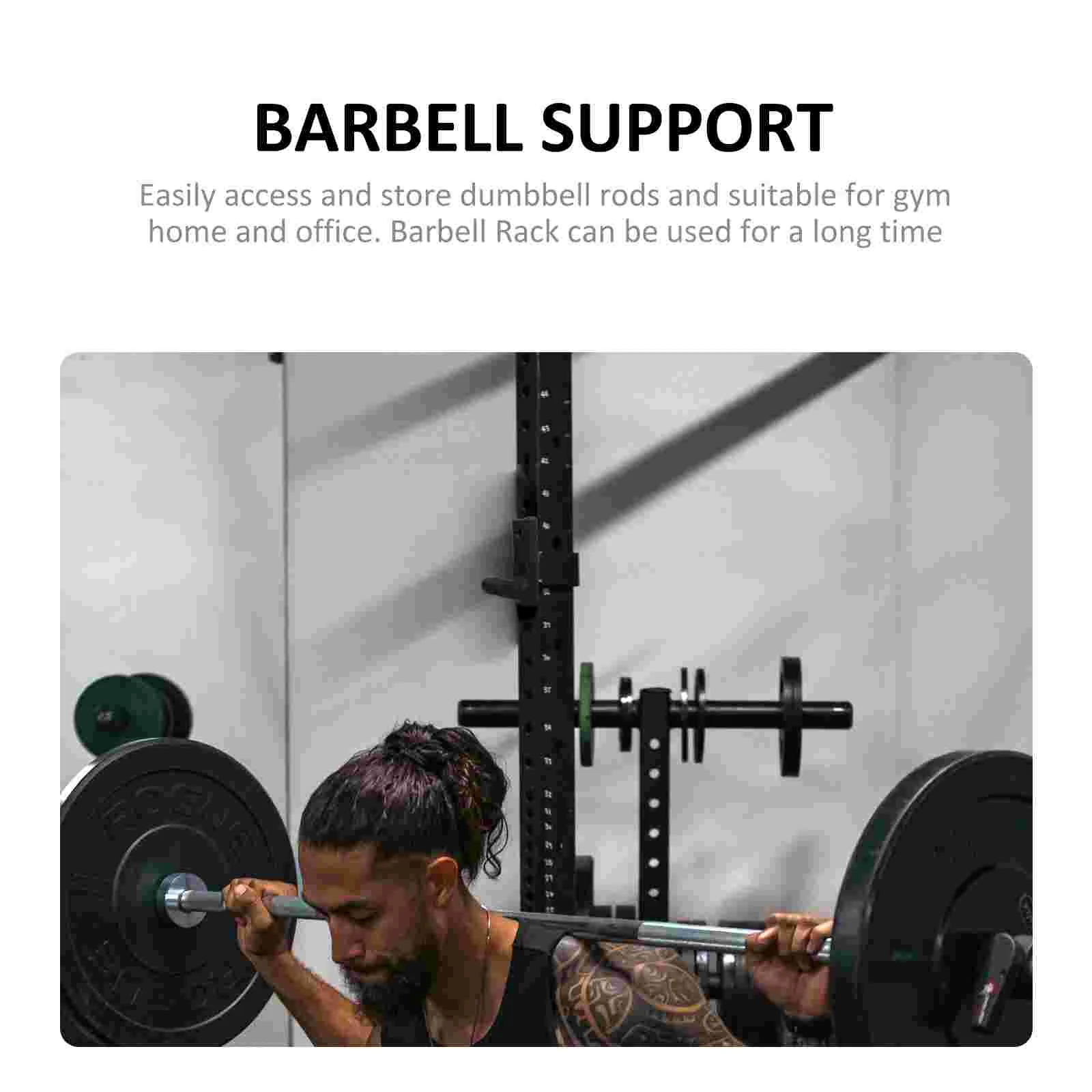 2 Pcs Barbell Stand Fitness Equipment Rack Gym Dumbbell Holder Hangers Wall Shelves Mount Guitar Mounted Storage