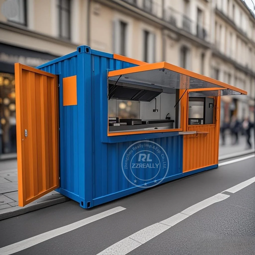 カスタマイズ可能な手頃な価格の20フィートコンテナショップコーヒーショップバー、ファストフードレストラン、コンビニエンスストアキオスクブース