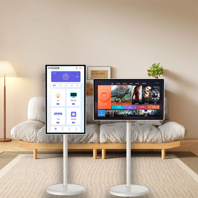 Mobile Smart Touch Screen Portable HD Vertical All-in-one Live Bestie Machine for Home Entertainment Shopping Mall Elevator Use