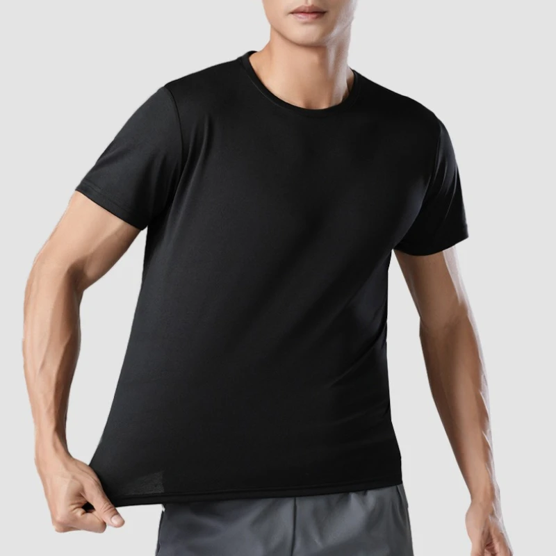

Men Quick Dry Short Sleeve Sport T Shirt Gym Jerseys Fitness Shirt Trainer Running T-Shirt Teenager Breathable Sportswears