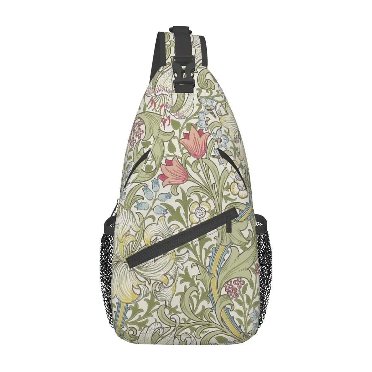 

Floral Victorian Flowers Sling Bags Chest Crossbody Shoulder Backpack Outdoor Sports Daypacks William Morris Printed Bag