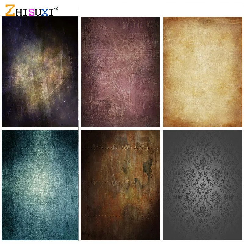 Vintage Abstract Texture Portrait Photography Backdrops Studio Props Gradient Shabby Photo Backgrounds 21913 GRU-07