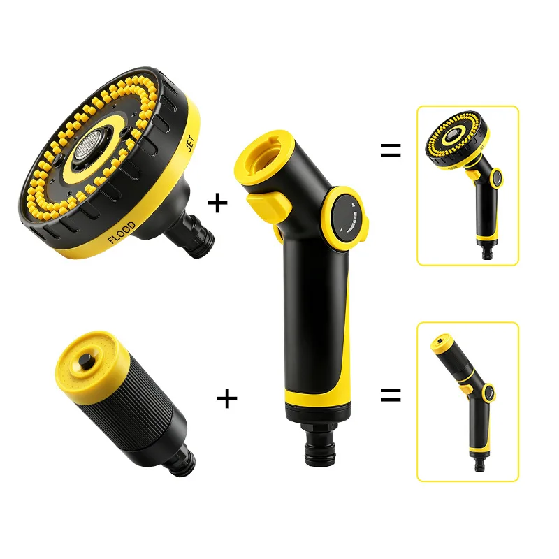 High Pressure Car Wash Gun Detachable 2-in-1 Nozzle Garden Watering Water Gun Car Cleaning Sprinkler Wash Tool Kits Spray Guns