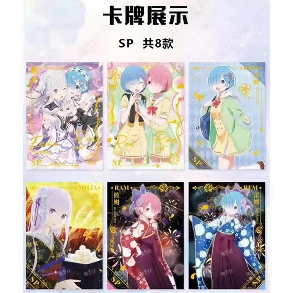 Nieuwe Originele Kaart. Fun Re: Zero-Start Leven In Een Andere Wereld Collectie Spel Anime Kaart Tafelbord Speelgoed Voor Kerstcadeau