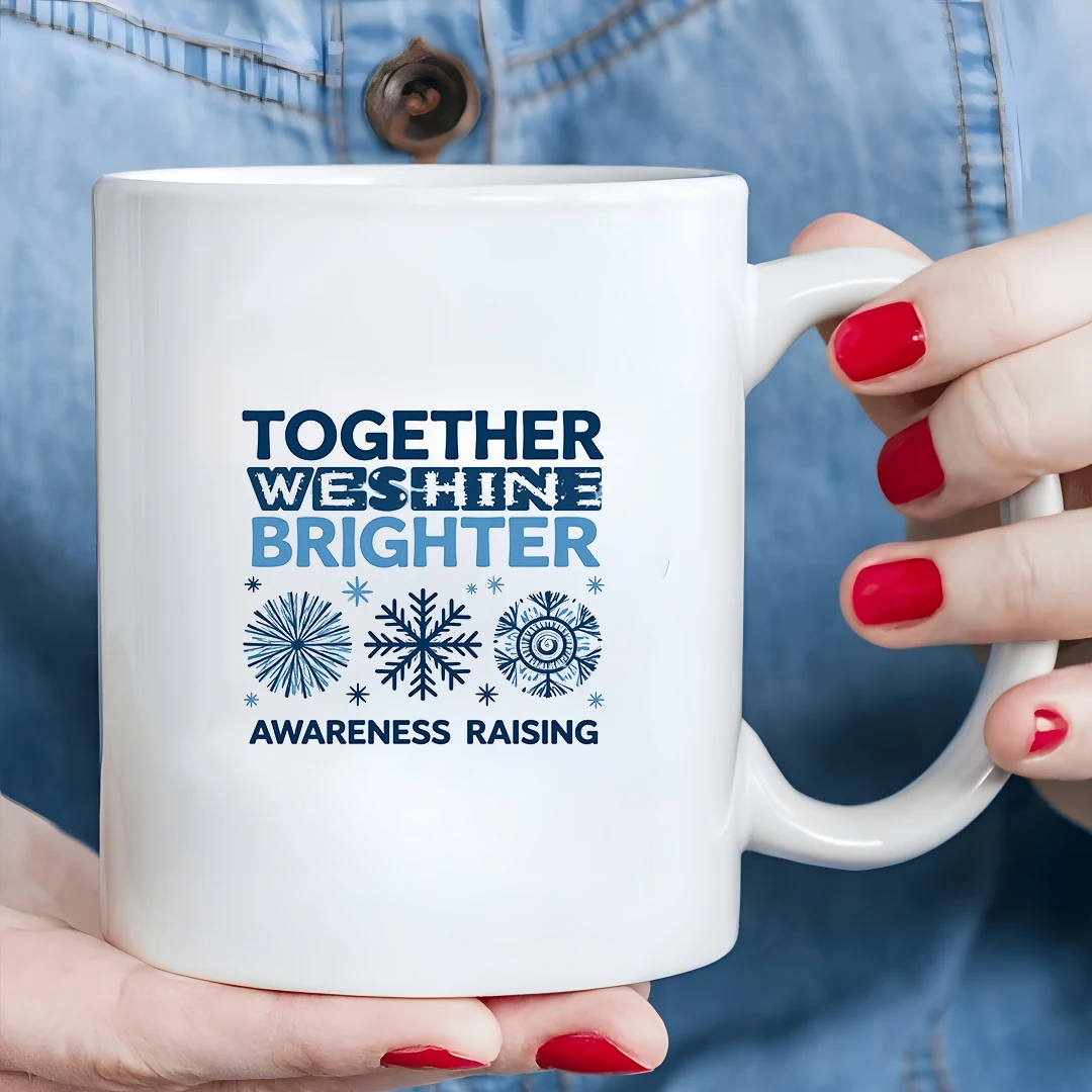 

11oz Cup + Creative Snowflake Design + Kids Drink Cup - Perfect Christmas Gift for Family and Office Use