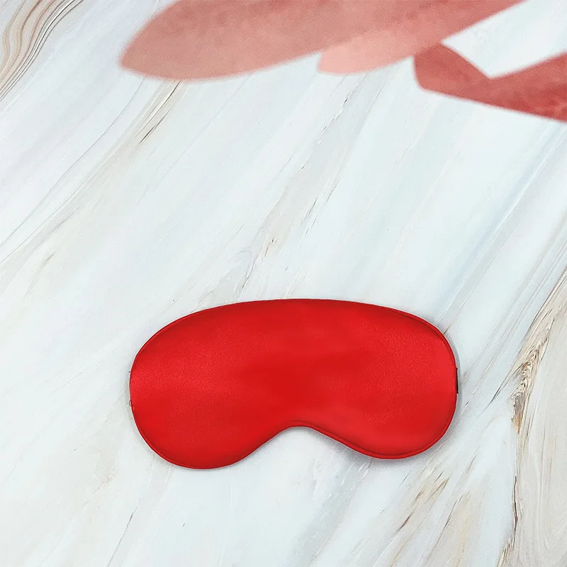 Máscara de dormir dupla face tipo seda para proteção ocular, bloqueio de luz para cochilo, viagens e viagens aéreas.