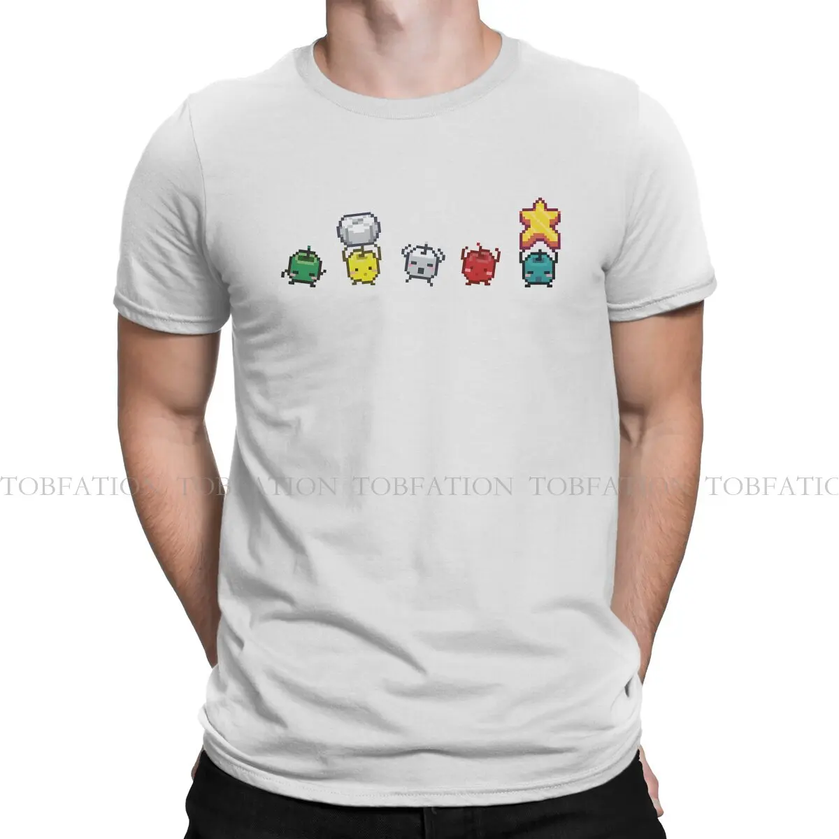 Stardew Valley Little Junimos T Shirt Graphic Men\'s Tees Summer 100% Cotton Clothing O-Neck TShirt