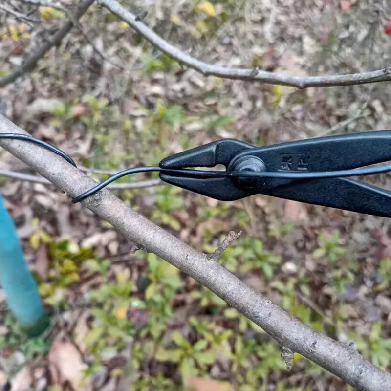 Thick branch shears 200MM bonsai tools round blade steel garden pruning wire drawing pliers scissors
