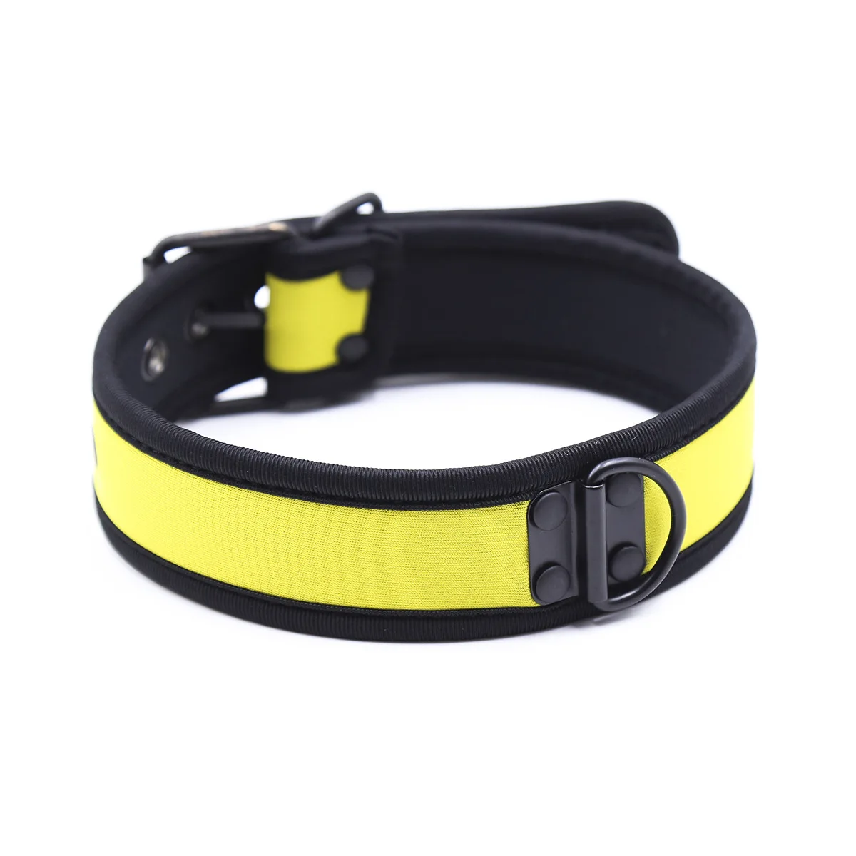 Accesorios exóticos, capucha acolchada de goma de látex para máscara de perro, 10 colores, con Collar ajustable para hombres, mujeres, cachorros, Cosplay y juego de rol