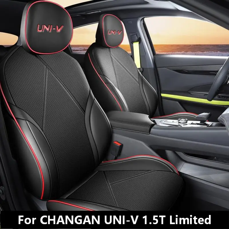 Custom Full Surround Leather Car Seat Covers for CHANGAN UNI-V 1.5T Limited, 5-Seater Auto Seat Protection Cover