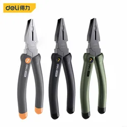 DELI Hand Tools 6/7 Inch Pliers Chrome Vanadium Steel Needle Nose Pliers Multifunction Electrician Portable Repair Wire Cutters