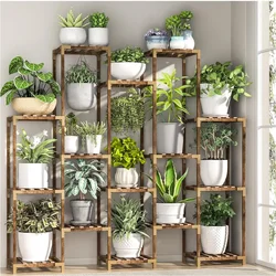 Tier Large Plant Stand Indoor Outdoor, Tall Plant Shelf Rack for Multiple Pots Table Holder Flower Stand