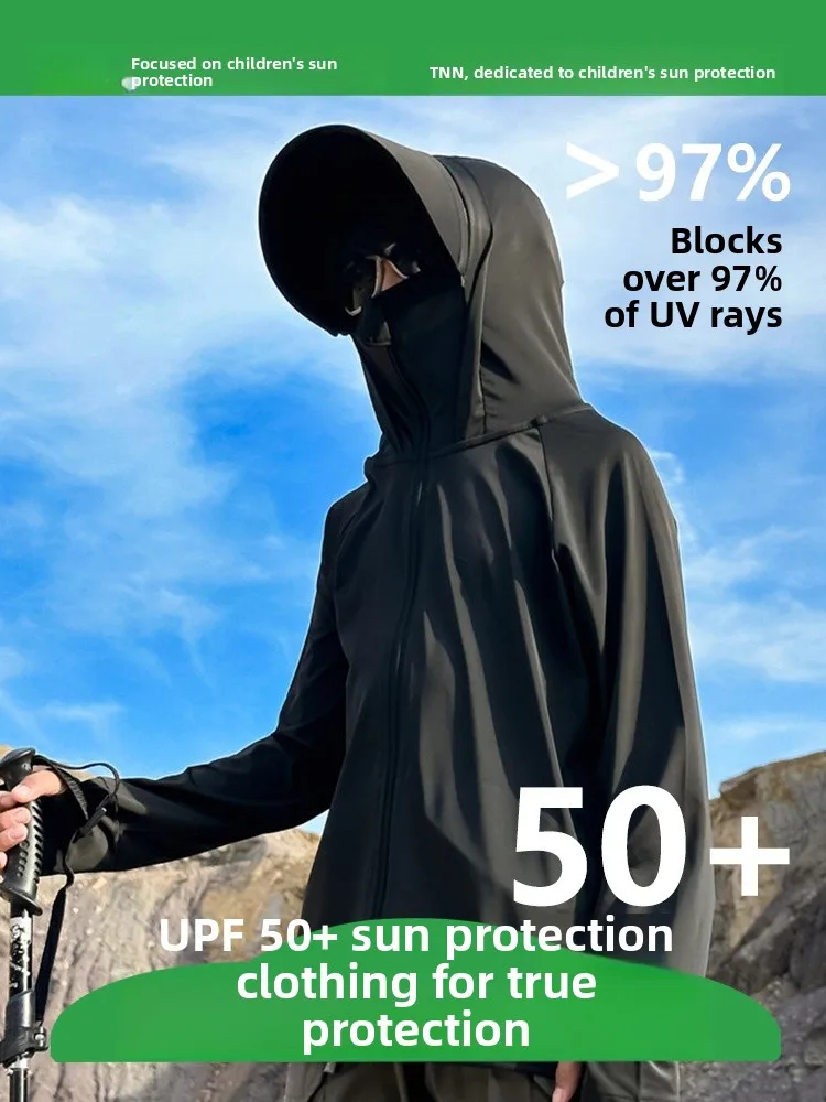 vetements-d'exterieur-noirs-pour-enfants-protection-uv-anti-moustiques-vetements-de-randonnee-saison-estivale-fermeture-eclair-manches-longues-protection-cutanee