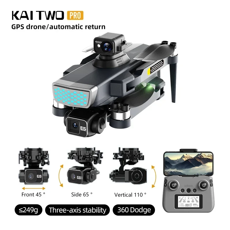 

Edward KAI2 PRO GPS three-axis gimbal brushless motor optical flow obstacle avoidance high-definition 360 ° obstacle avoidance