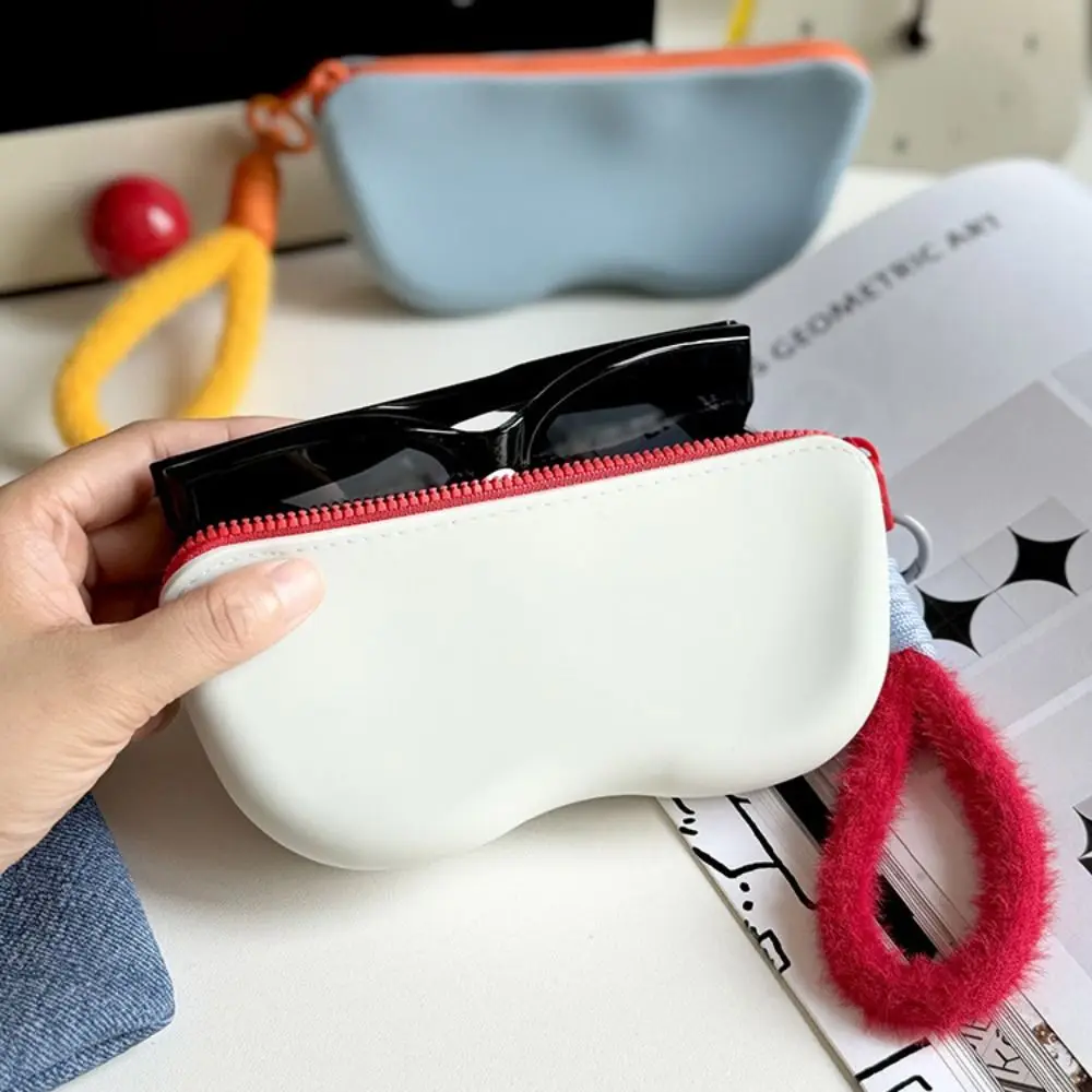 Portable Silicone Glasses Bag Sunglasses Protective Cover Hanging Bag Glasses Box Storage Bag Waterproof Cosmetic Bag Coin Purse