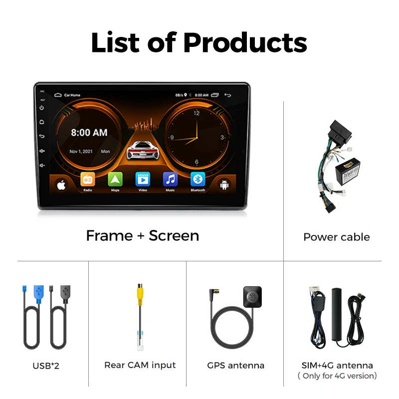 JIUYIN autoradio per Fiat Ducato 2005-2023 Citroen Jumper Peugeot Boxer Dodge Ram 2500 Wireless Carplay Android Auto Multimedia