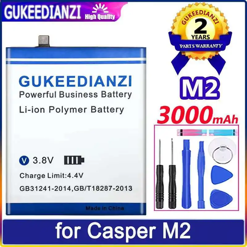 

Lightweight For Casper M2 Long Lasting Mobile Phone Battery 3000Mah