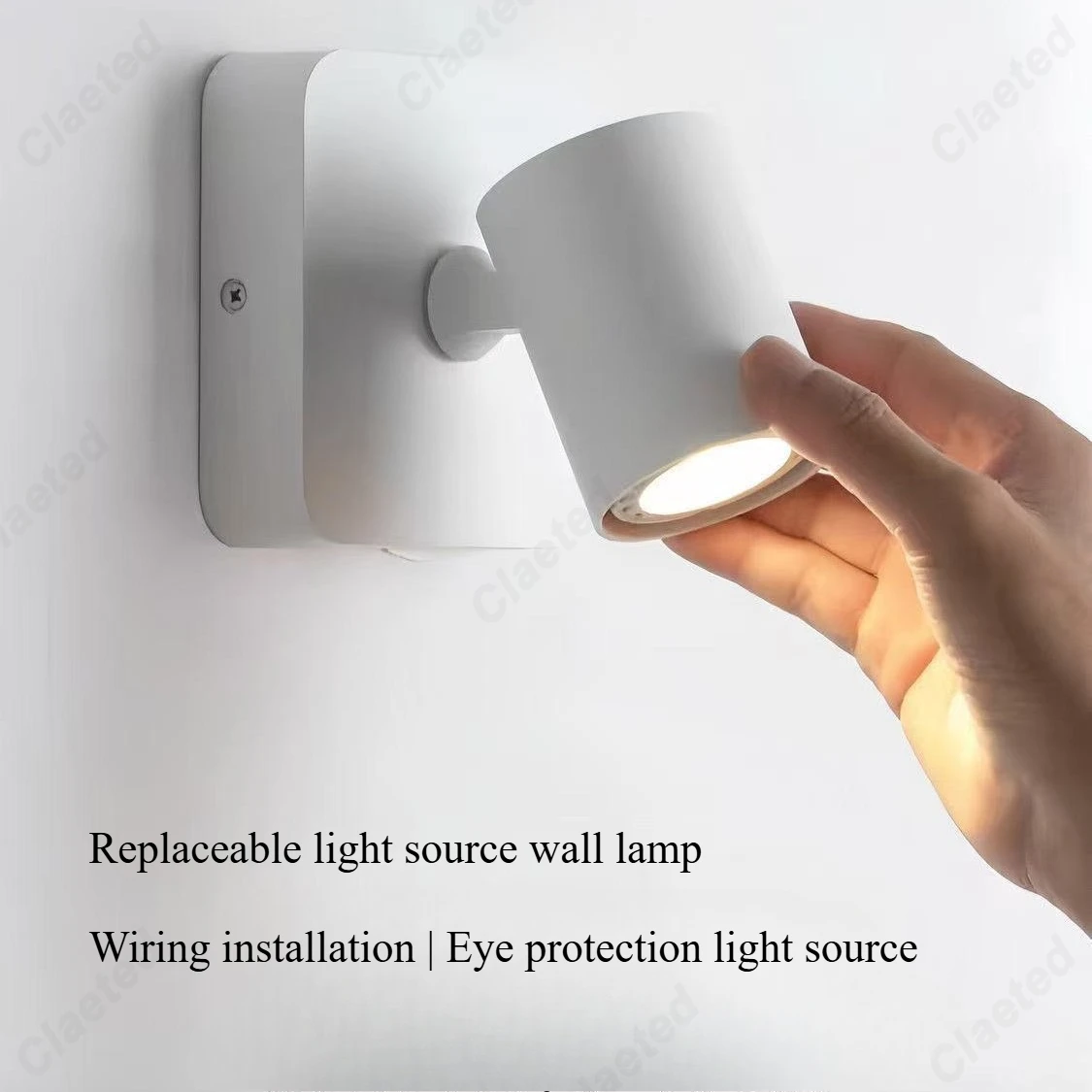 

European Bedroom Bedside Reading Lighting Wall Lamp Adjustable Angle Living Room Corridor Corridor Lighting Small Spotlights