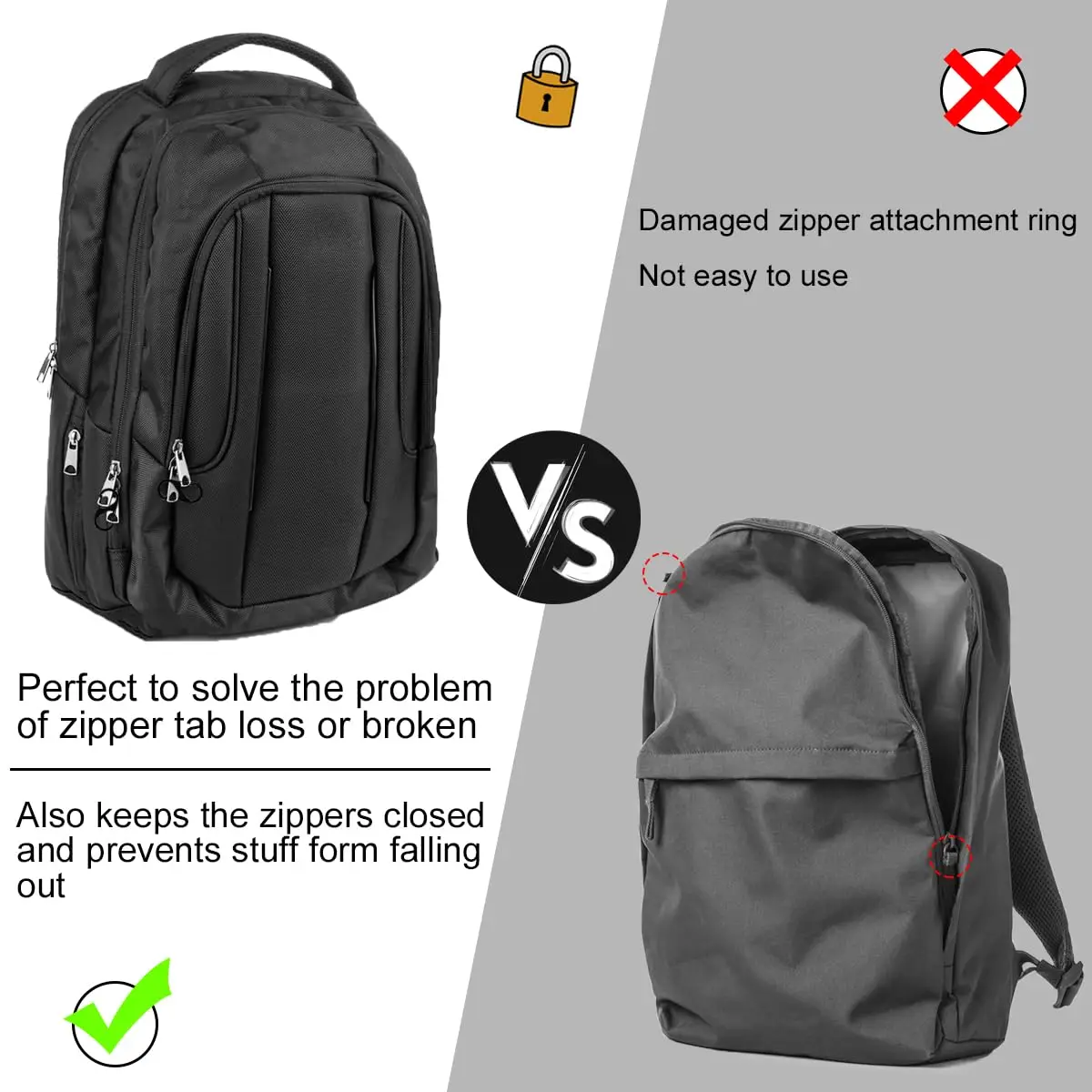 10 قطعة كليب شافيرو كوم كليب دي بلاكليو معدن خمسة تعليق دي ليجا إم فورما دي بارا أكامبينتو آو أري فريكو كامينهااداس فيجينز #5