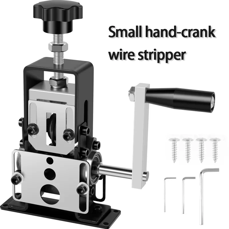 Portable Wire Stripper Tool Electric Cable Peeling Machine 1-21mm Hand Crank Drill for Electrical Wiring and DIY Projects