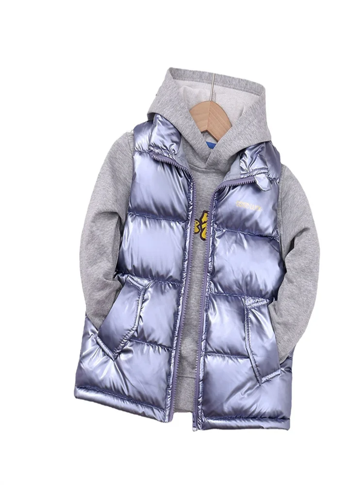 Jaqueta Windproof para bebês, Colete de meninos, Colete infantil, Doce, Quente, Mais, Engrossar,