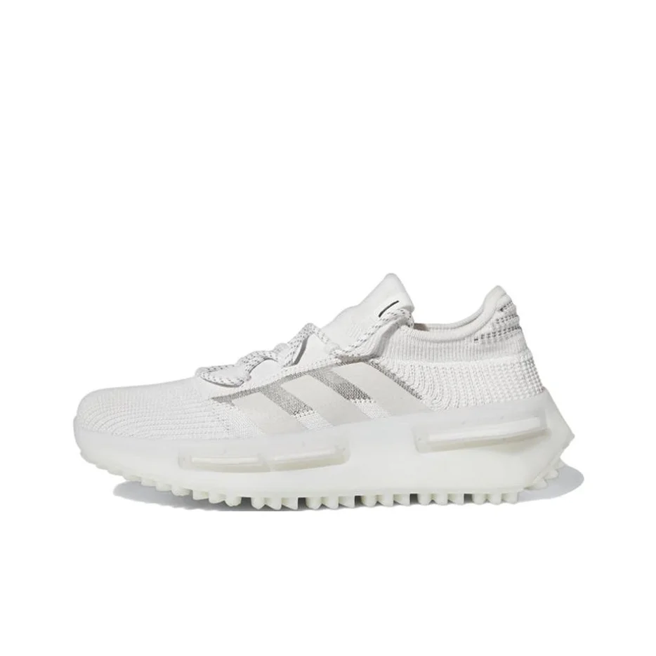 Adidas Originals NMD S1 Comfortable And Trendy Slip Resistant Abrasion Resistant Low top Casual Shoes Unisex White Gray GW4652