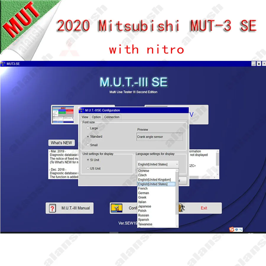 2023 for Mitsubishi MUT-3 SE MUT3 2021 Diagnostic and Programming Tool MUT 3 MUT III Scanner