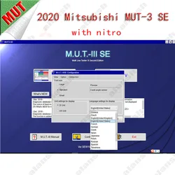 2023 2021 진단 및 프로그래밍 도구, 미쓰비시 MUT-3 SE MUT3, MUT 3 MUT III 스캐너 + Nitro, 인기 판매