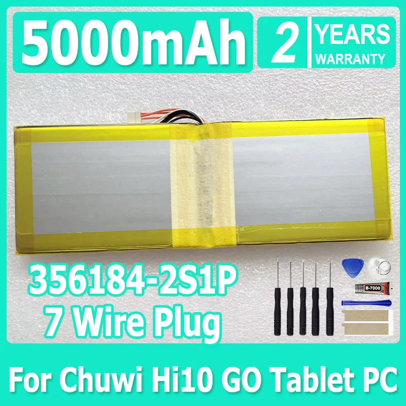 

Battery for Chuwi Hi10 GO Tablet PC New Li-Polymer Rechargeable Pack Replacement 7.6V 356184-2S1P