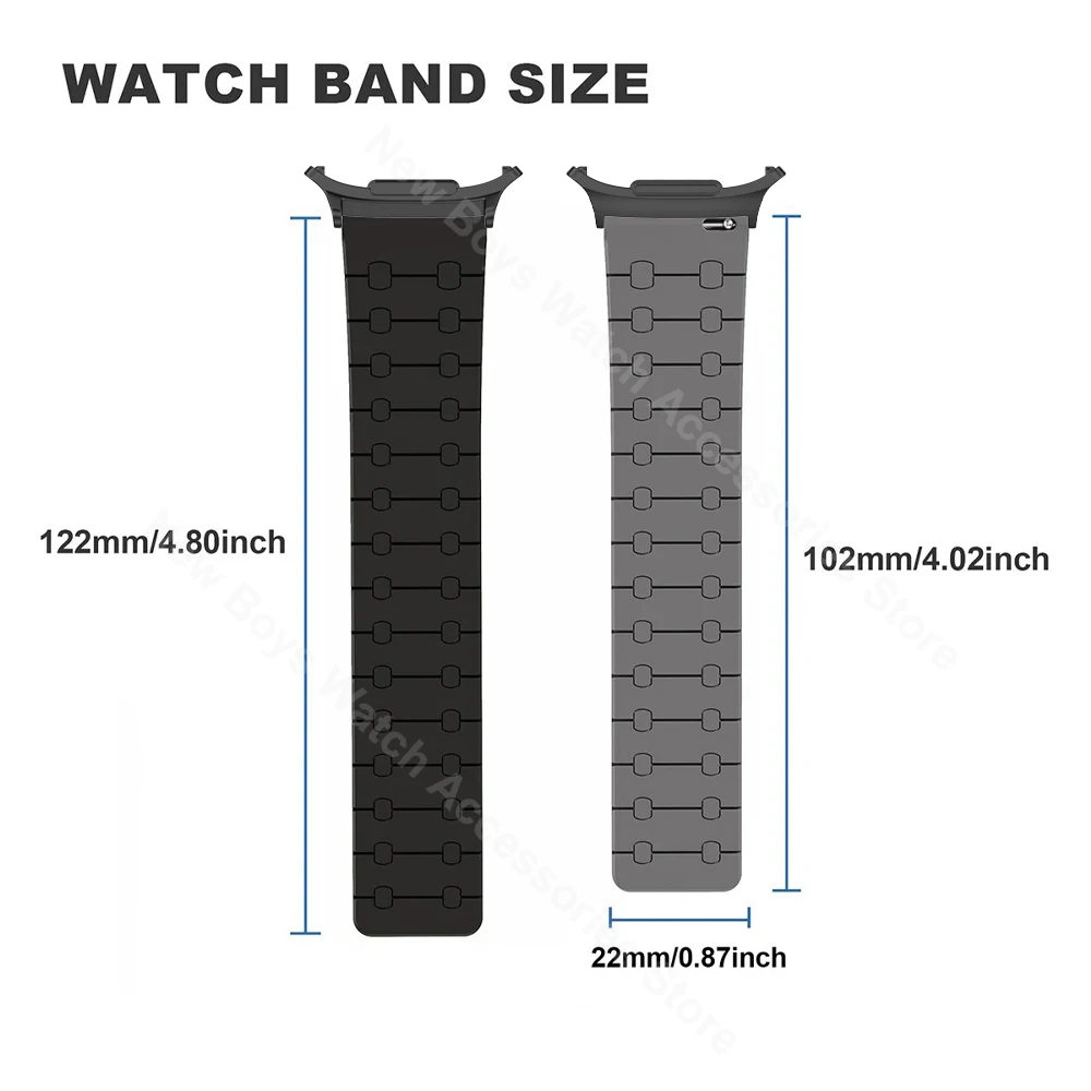 Silicone Magnetic Strap for Samsung Galaxy Watch Ultra 47mm Sports Band for GALAXY 47 ULTRA 47MM Loop Men Luxury Bracelet Correa