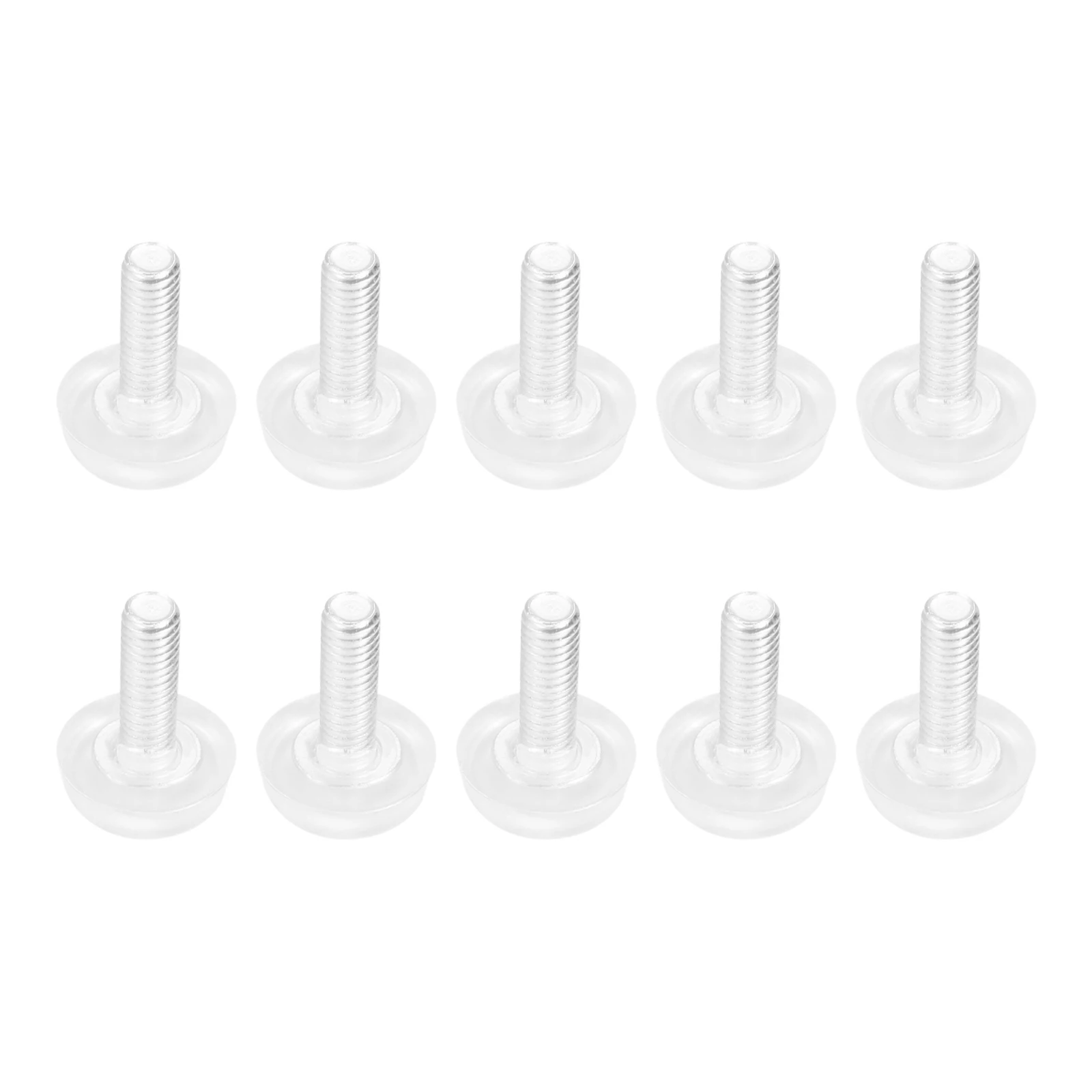 

20pcs/set Adjustable Furniture Feet Transparent Pad Screw M6*19mm Glide Leveling Table Height Chair Leg Protect Floor Anti-slip