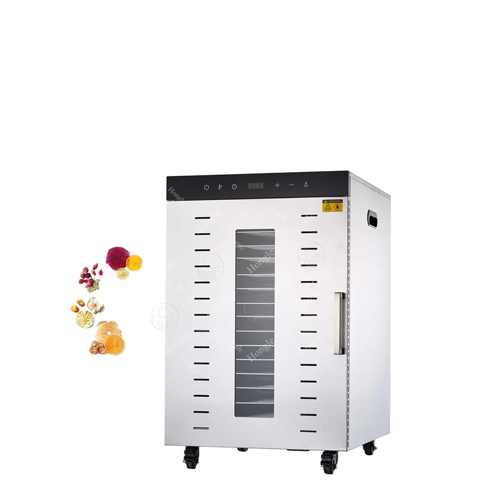 Commercial Electric Fruit Dehydrator Machine Industrial Dehydrated Vegetables Fruits PLC & Gear Core Components For Hotels